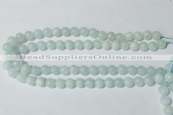 CAQ203 15.5 inches 12mm round natural aquamarine beads wholesale