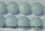 CAQ206 15.5 inches 16mm round natural aquamarine beads wholesale