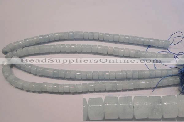 CAQ302 15.5 inches 6*9mm tyre natural aquamarine beads wholesale