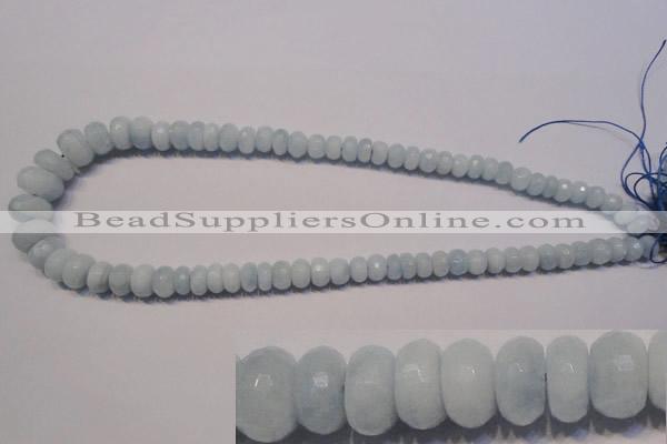 CAQ311 15.5 inches 5*7mm – 8*14mm faceted rondelle aquamarine beads