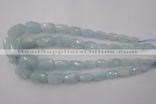 CAQ415 8*12mm – 18*28mm faceted nuggets natural aquamarine beads