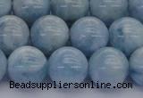 CAQ513 15.5 inches 12mm round A+ grade natural aquamarine beads