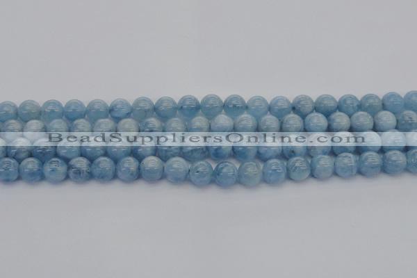 CAQ519 15.5 inches 7mm round AA grade natural aquamarine beads