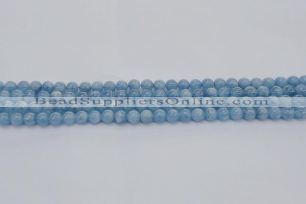 CAQ535 15.5 inches 4mm round AAA grade natural aquamarine beads