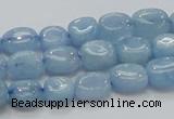 CAQ56 15.5 inches 9*12mm nugget natural aquamarine gemstone beads