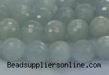 CAQ560 15.5 inches 6mm faceted round natural aquamarine beads