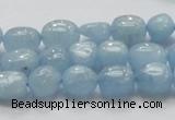 CAQ57 15.5 inches 10*12mm nugget natural aquamarine gemstone beads