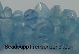 CAQ63 15.5 inches 8*10mm natural aquamarine chips beads