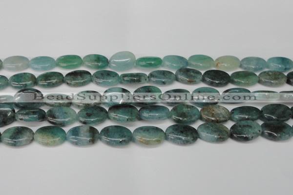 CAQ630 15.5 inches 13*18mm oval aquamarine gemstone beads