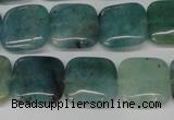 CAQ637 15.5 inches 12*12mm square aquamarine gemstone beads