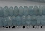 CAQ75 15.5 inches 3*7mm faceted rondelle A grade aquamarine beads