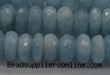 CAQ76 15.5 inches 5*9mm faceted rondelle A grade aquamarine beads