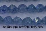 CAQ772 15.5 inches 8mm faceted nuggets imitation aquamarine beads