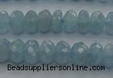 CAQ81 15.5 inches 4*7mm faceted rondelle AA grade aquamarine beads