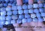 CAQ863 15.5 inches 10*12mm - 12*14mm faceted nuggets aquamarine beads