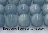 CAQ906 15.5 inches 6mm round aquamarine gemstone beads