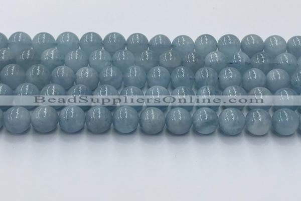 CAQ908 15.5 inches 10mm round aquamarine gemstone beads