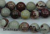 CAR04 15.5 inches 10mm round artistic jasper beads wholesale