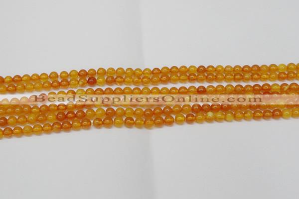 CAR102 15.5 inches 5mm round natural amber beads