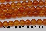 CAR106 15.5 inches 4mm round natural amber beads