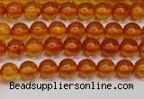 CAR107 15.5 inches 5mm round natural amber beads