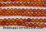 CAR110 15.5 inches 3mm round natural amber beads