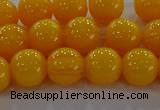 CAR403 15.5 inches 10mm round synthetic amber beads wholesale