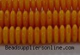 CAR409 15.5 inches 3*8mm rondelle synthetic amber beads wholesale