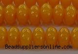 CAR410 15.5 inches 6*9mm rondelle synthetic amber beads wholesale