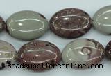 CAR42 15.5 inches 15*20mm oval artistic jasper beads wholesale