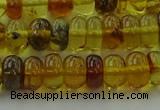 CAR538 15.5 inches 5*8mm rondelle natural amber beads wholesale