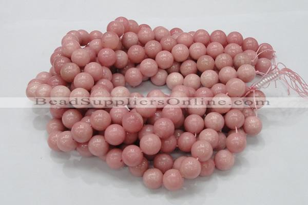 CAS07 15.5 inches 14mm round pink angel skin gemstone beads