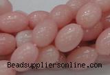 CAS10 15.5 inches 10*14mm rice pink angel skin gemstone beads