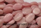 CAS19 15.5 inches 8*12mm oval pink angel skin gemstone beads