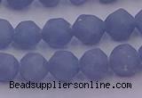 CAS211 15.5 inches 8mm faceted nuggets blue angel skin gemstone beads