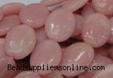 CAS22 15.5 inches 18*25mm oval pink angel skin gemstone beads