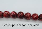 CAT161 15.5 inches 8mm round dyed natural aqua terra jasper beads