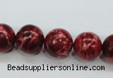 CAT166 15.5 inches 18mm round dyed natural aqua terra jasper beads