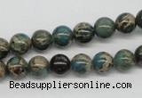 CAT5003 15.5 inches 8mm round natural aqua terra jasper beads