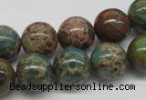 CAT5006 15.5 inches 14mm round natural aqua terra jasper beads