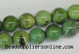 CAU04 round australia chrysoprase 12mm gemstone beads Wholesale