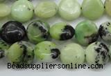 CAU201 15.5 inches 12mm flat round Australia chrysoprase beads