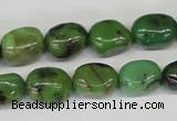 CAU31 15.5 inches 10*14mm nugget australia chrysoprase beads wholesale