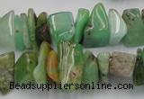 CAU408 15.5 inches 5*10mm - 10*15mm Australia chrysoprase chips beads