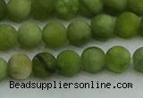 CAU511 15.5 inches 6mm round matte Chinese chrysoprase beads