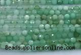 CAU566 15 inches 2mm faceted round Australia chrysoprase beads