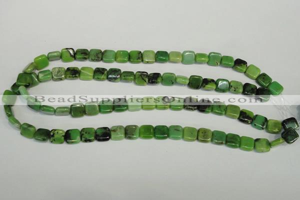 CAU61 15.5 inches 10*10mm square Australia chrysoprase beads