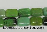 CAU63 15.5 inches 10*14mm rectangle Australia chrysoprase beads