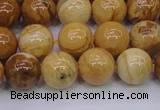 CAY05 15.5 inches 12mm round African yellow jasper beads wholesale