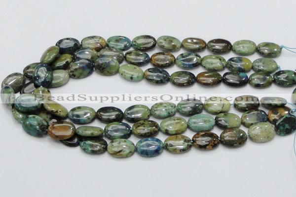 CAZ01 15.5 inches 13*18mm oval natural azurite gemstone beads